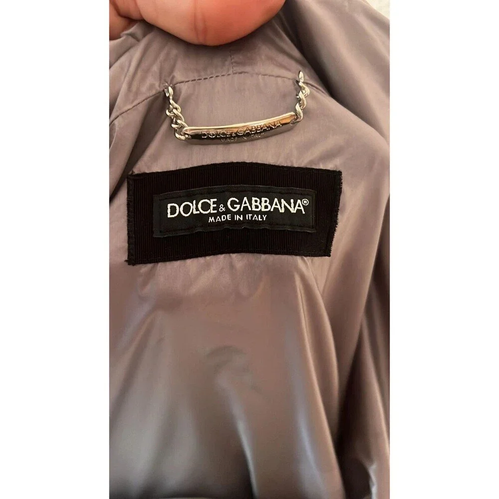 Dolce & Gabbana Men's K-way Dog Patch Jacket Ribbed Zip-Up Printed NEW  XL - Picture 12 of 12